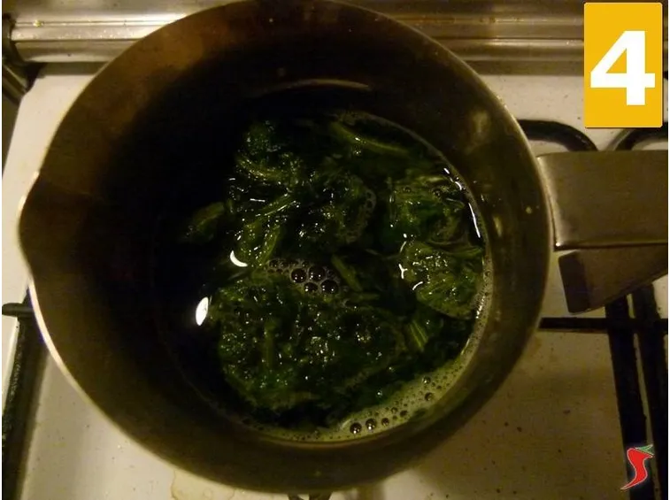 Cottura degli spinaci