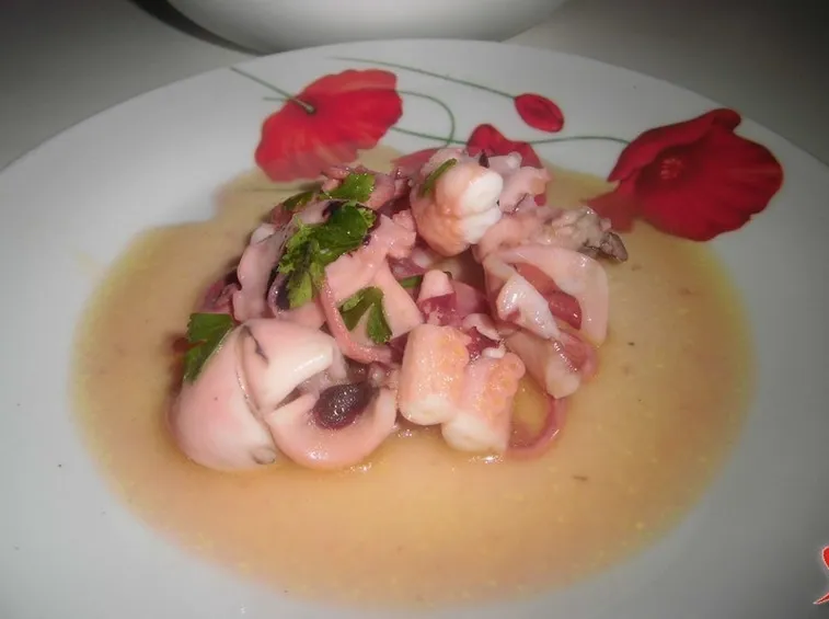antipasto freddo di moscardini
