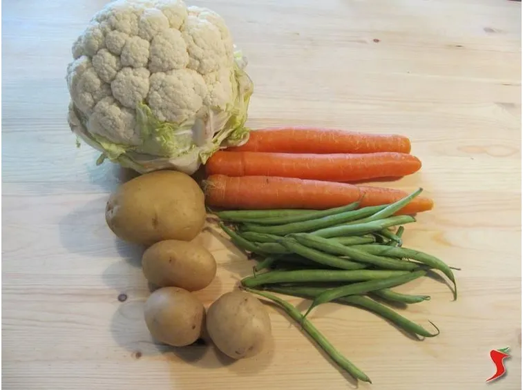 lavare verdure insalata russa