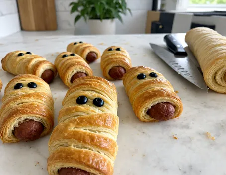 Mummie di wurstel in pasta sfoglia: lo stuzzichino che piace a tutti