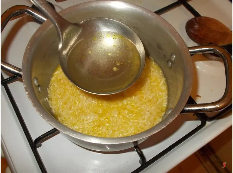 La cottura del riso