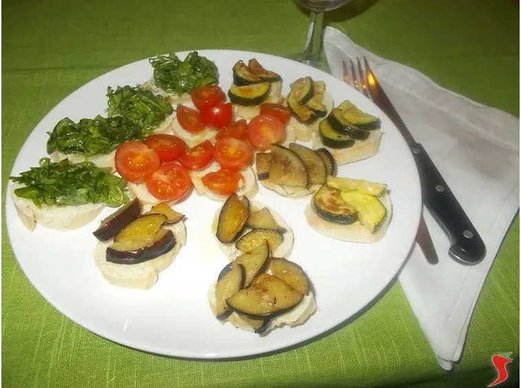 I crostini vegetariani
