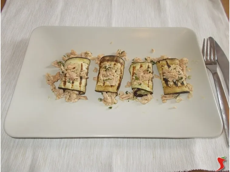 Gli involtini di melanzane grigliate