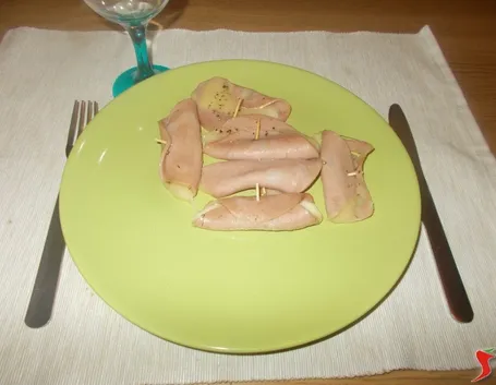 Gli involtini di mortadella