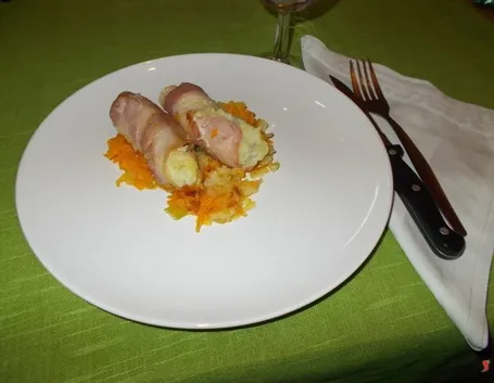 Gli involtini con la pancetta