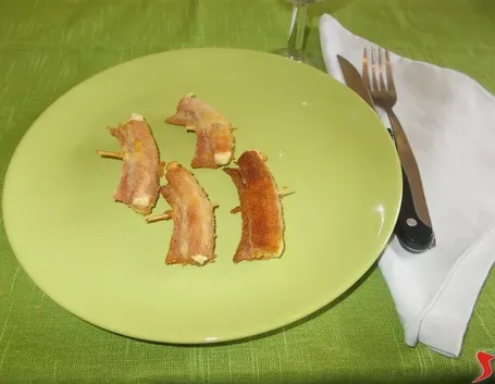 Involtini di prosciutto cotto