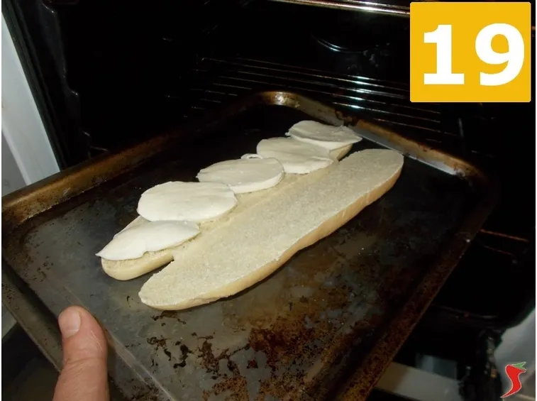 Panino cotto e mozzarella