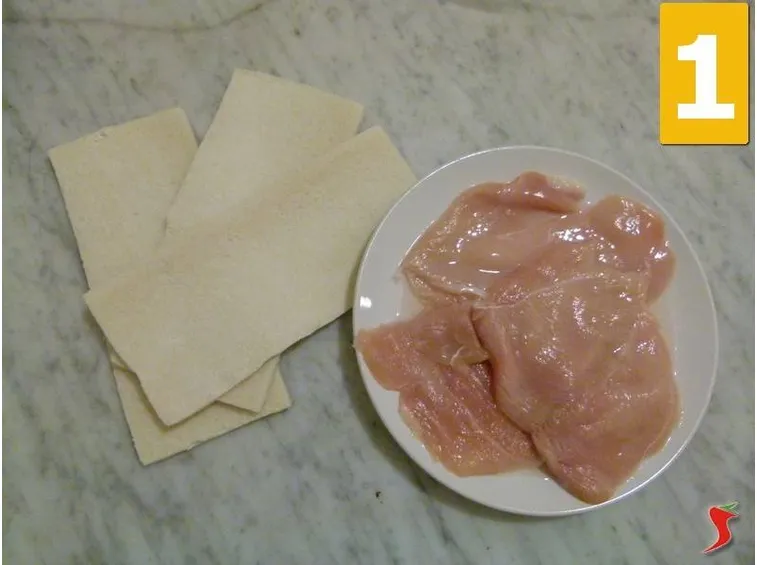 petto di pollo e pane