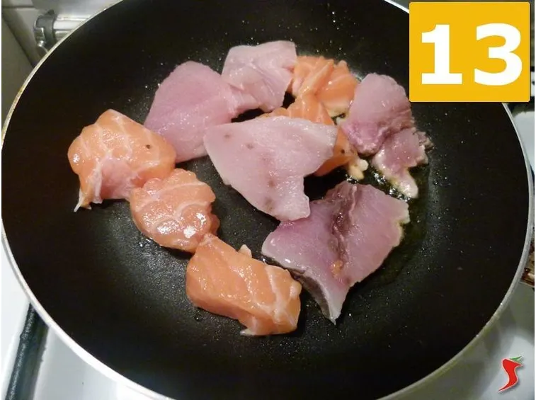 pesce in cottura