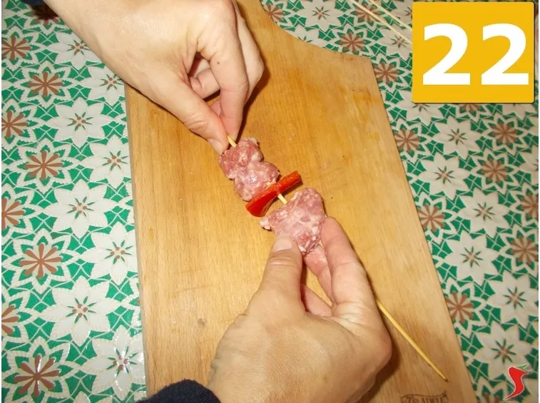 Spiedini salsiccia