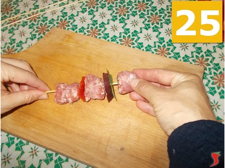 Spiedini salsiccia