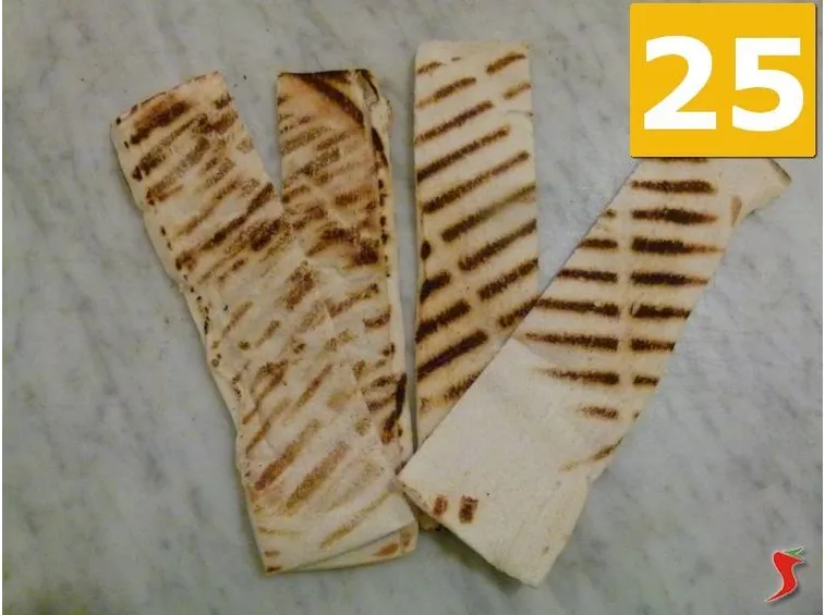tagliare il pane bianco