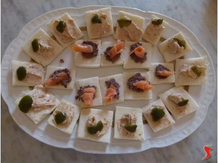 Le tartine al salmone