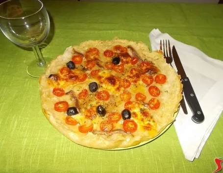 La torta salata ai pomodorini