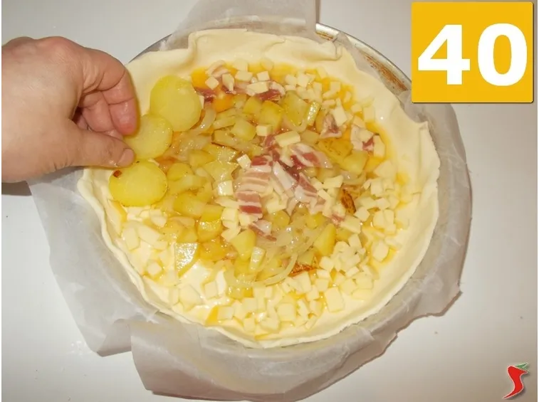 torta salata patate e cipolle
