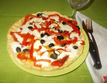 La torta salata ai peperoni