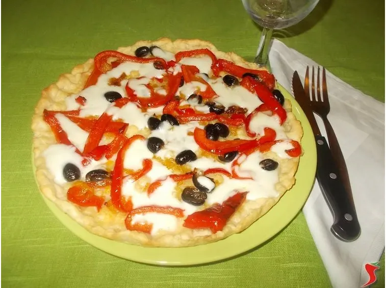 La torta salata ai peperoni