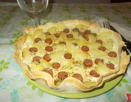 La torta salata ai wurstel
