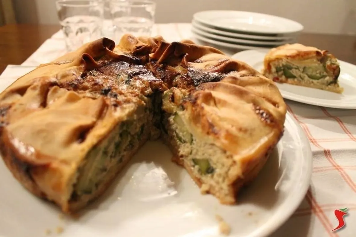 Torta salata di zucchine col bimby