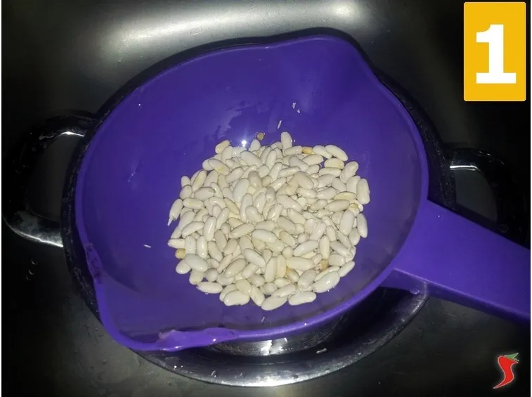 lavare i fagioli