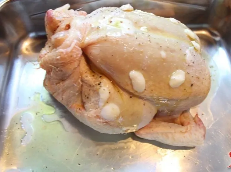 imburrare il pollo