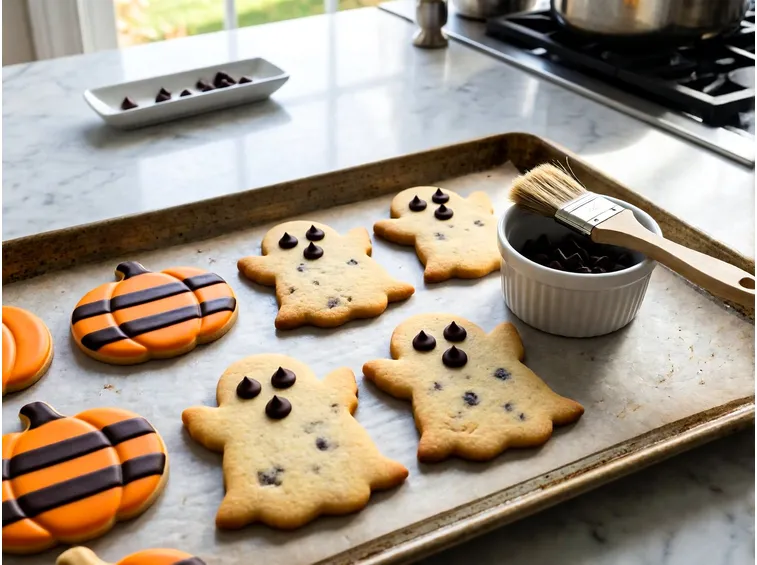 Cottura e decorazioni: gocce di cioccolato, glassa e pasta di zucchero