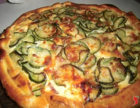 Pasta brisè con zucchine 