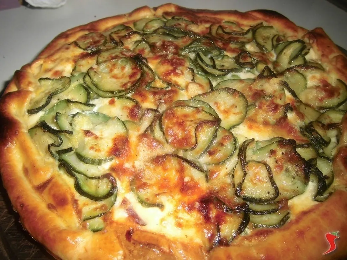 Pasta brisè con zucchine 