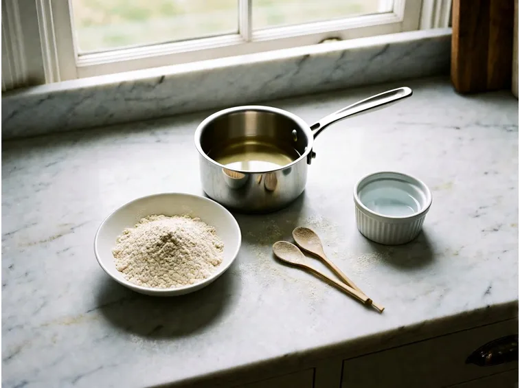 Preparare la pasta reale: sciroppo di zucchero e farina di mandorle