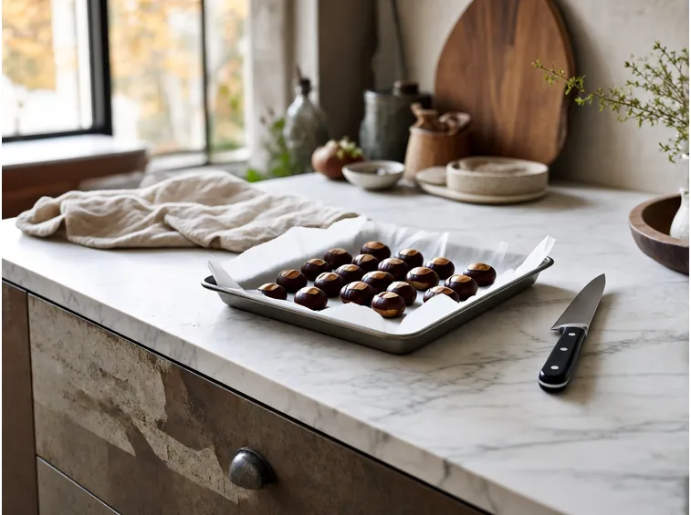 Preparare le castagne fresche e ottenere una purea liscia