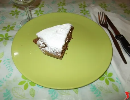 La torta al cacao e cocco