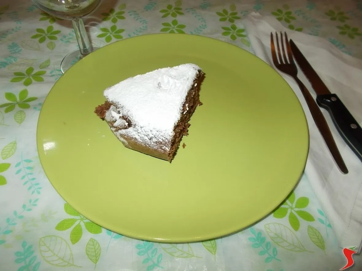 La torta al cacao e cocco