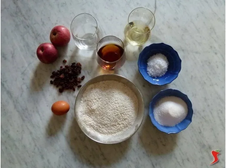 Ingredienti per lo strudel