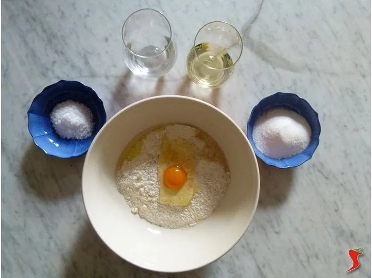 ingredienti per l'impasto