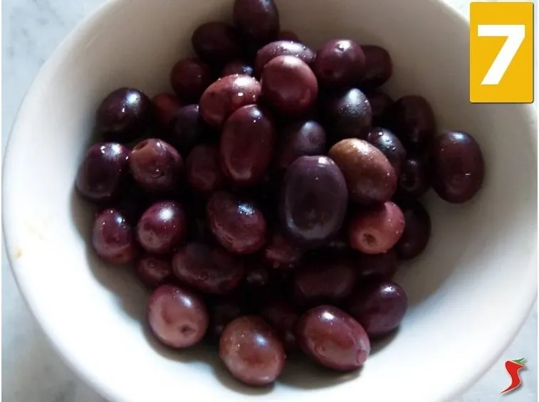 lavare le olive nere