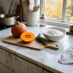 La zucca giusta e gli ingredienti per un impasto morbido