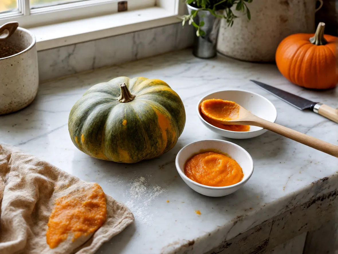 La zucca giusta e gli ingredienti per un impasto morbido