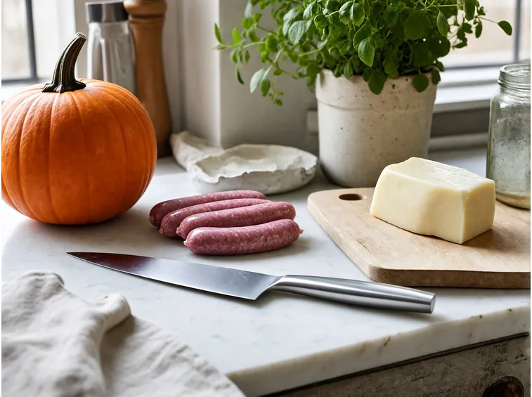 Gli ingredienti giusti: quale zucca, quale salsiccia e quale provola scegliere