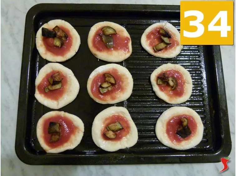 condire pizzette