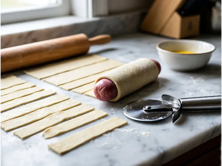 Come avvolgere i wurstel e modellare le dita