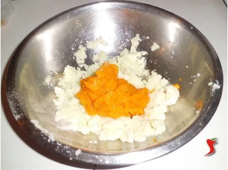 patate e zucca tritata