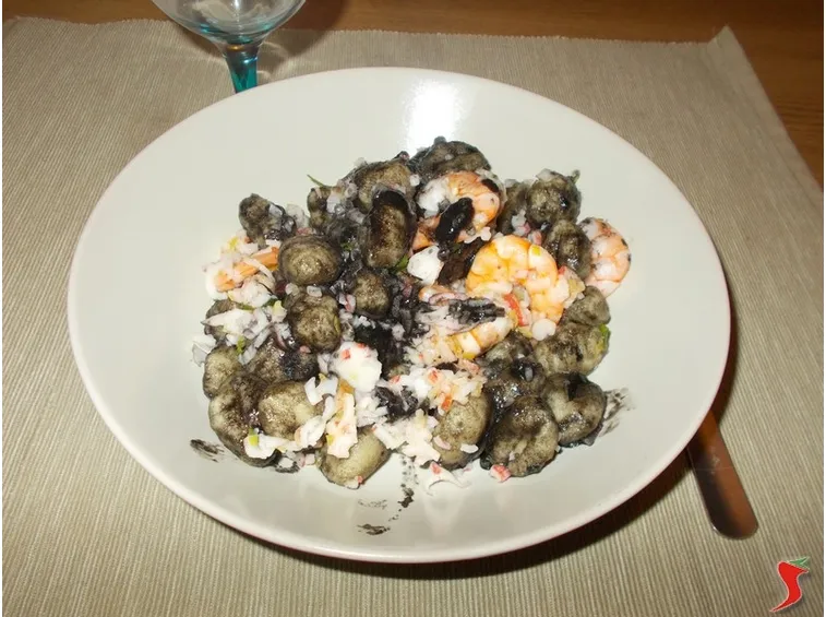 Gli gnocchi al nero di seppia