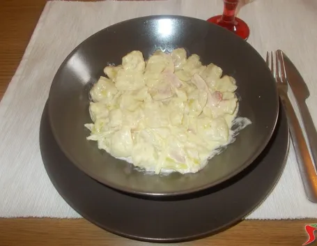 Gnocchi panna e pancetta