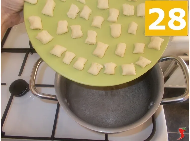 La cottura degli gnocchi