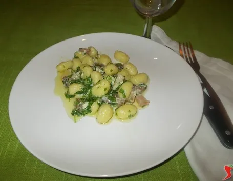 Gli gnocchi alla rucola