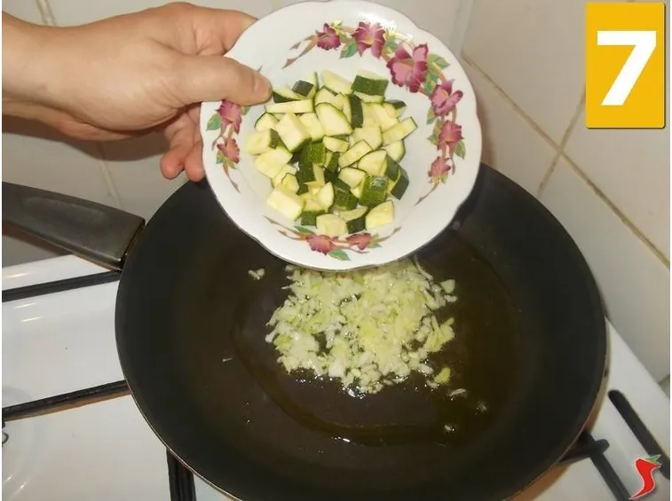 La cottura delle zucchine