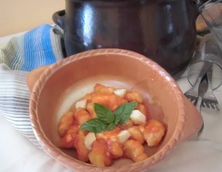 Gnocchi di zucca con patate 