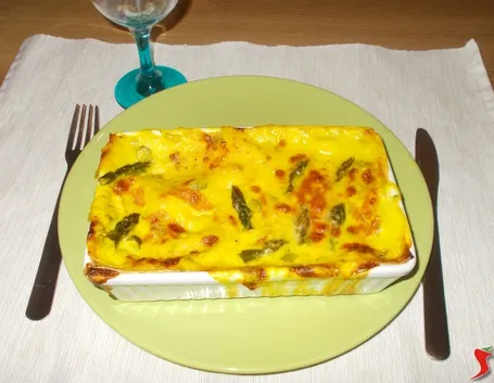 Le lasagne con gli asparagi