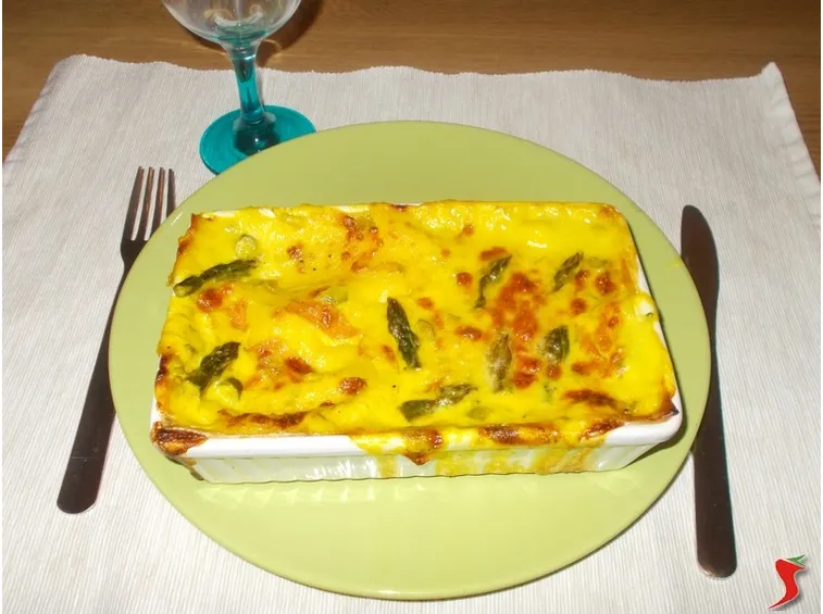 Le lasagne con gli asparagi