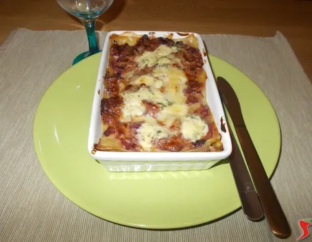 Le lasagne con radicchio